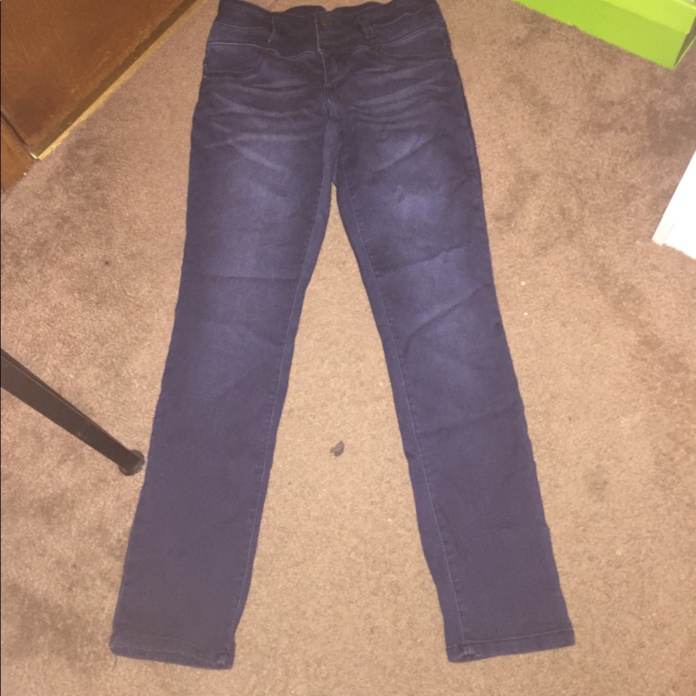 dark wash skinny jeans